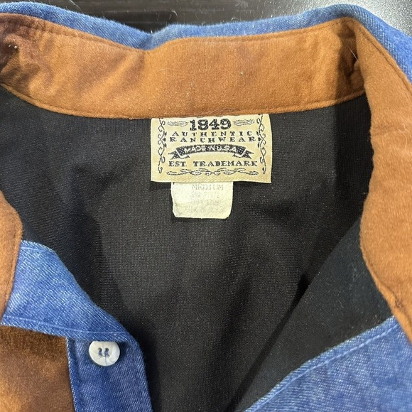 Vintage 1849 Authentic Ranchwear USA Size Medium Large Rodeo Navajo Western - Picture 8 of 11